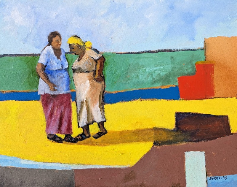 4. Old Friends 20x16