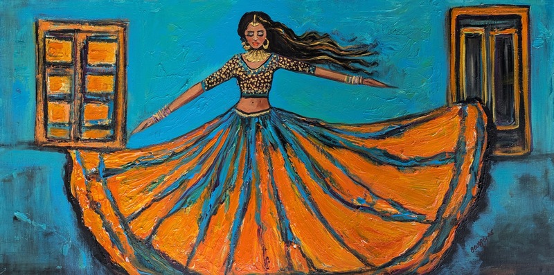 Beverly Thomas, Flame in Turquoise